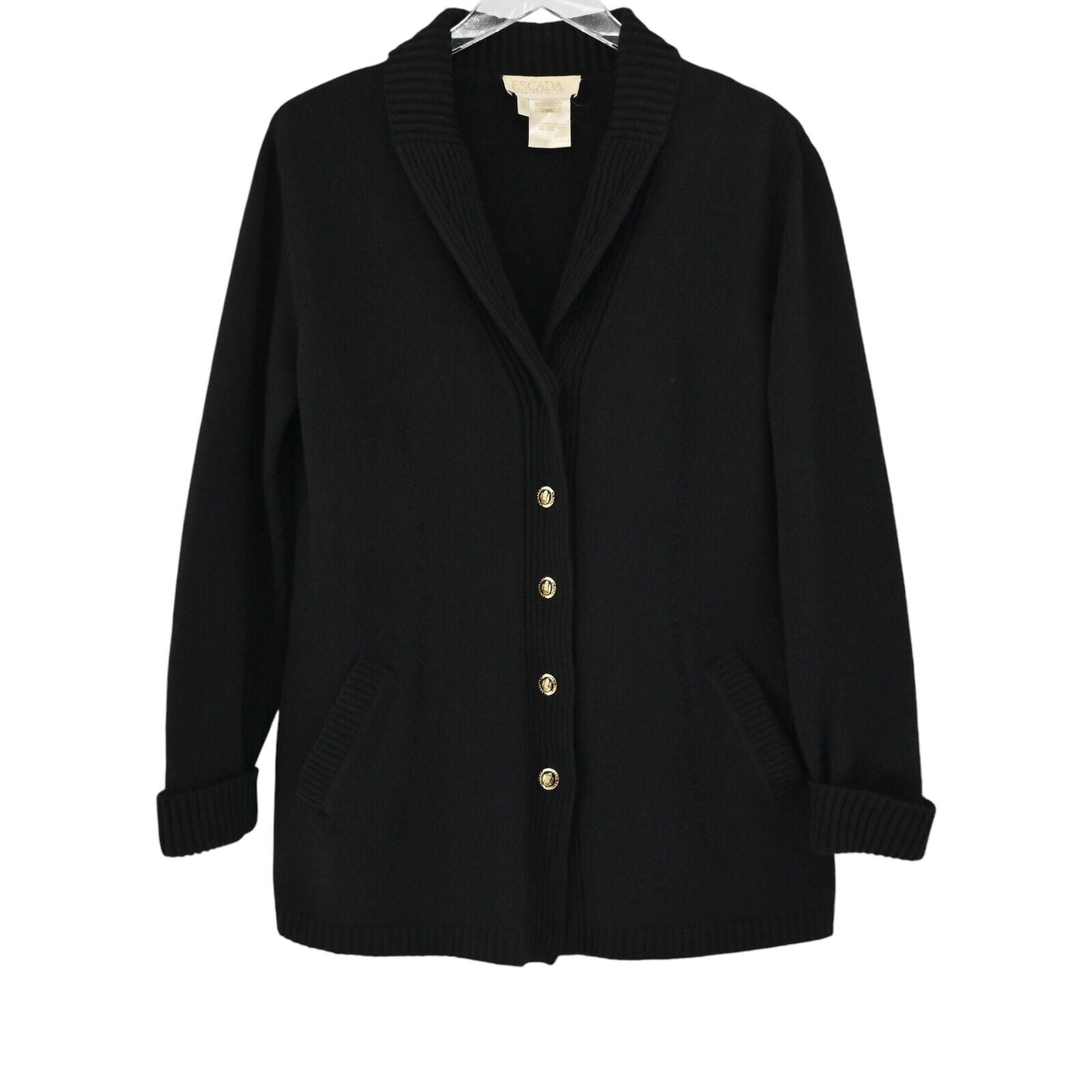 ESCADA top BLACK Cardigan Sweater