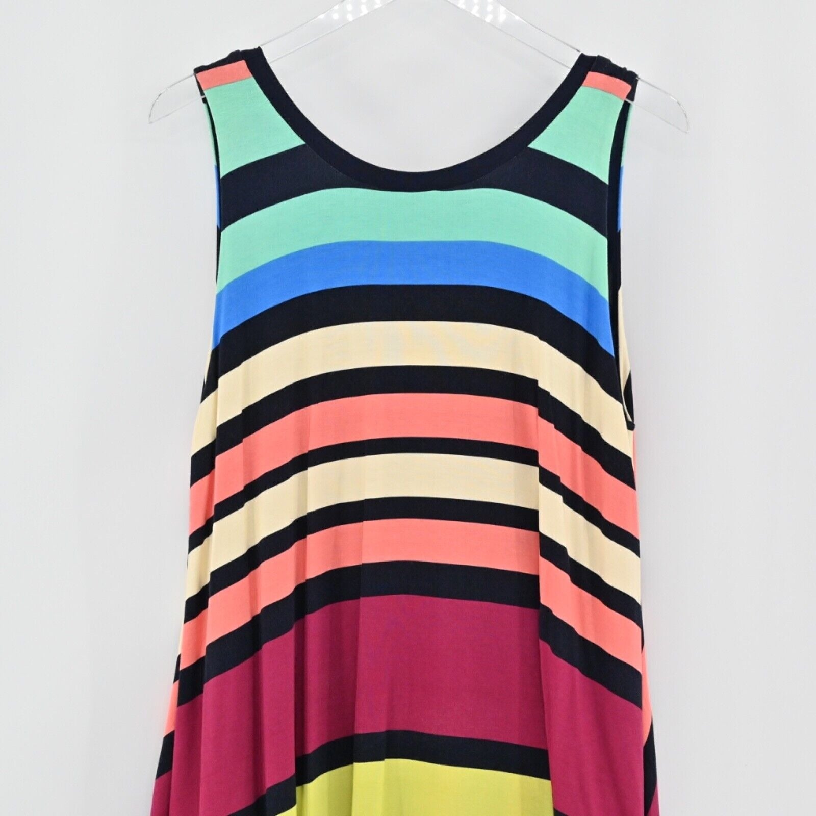 Anthropologie Maeve Womens Sz XS Davina Dress Multi Color discount Striped Layered V Neck